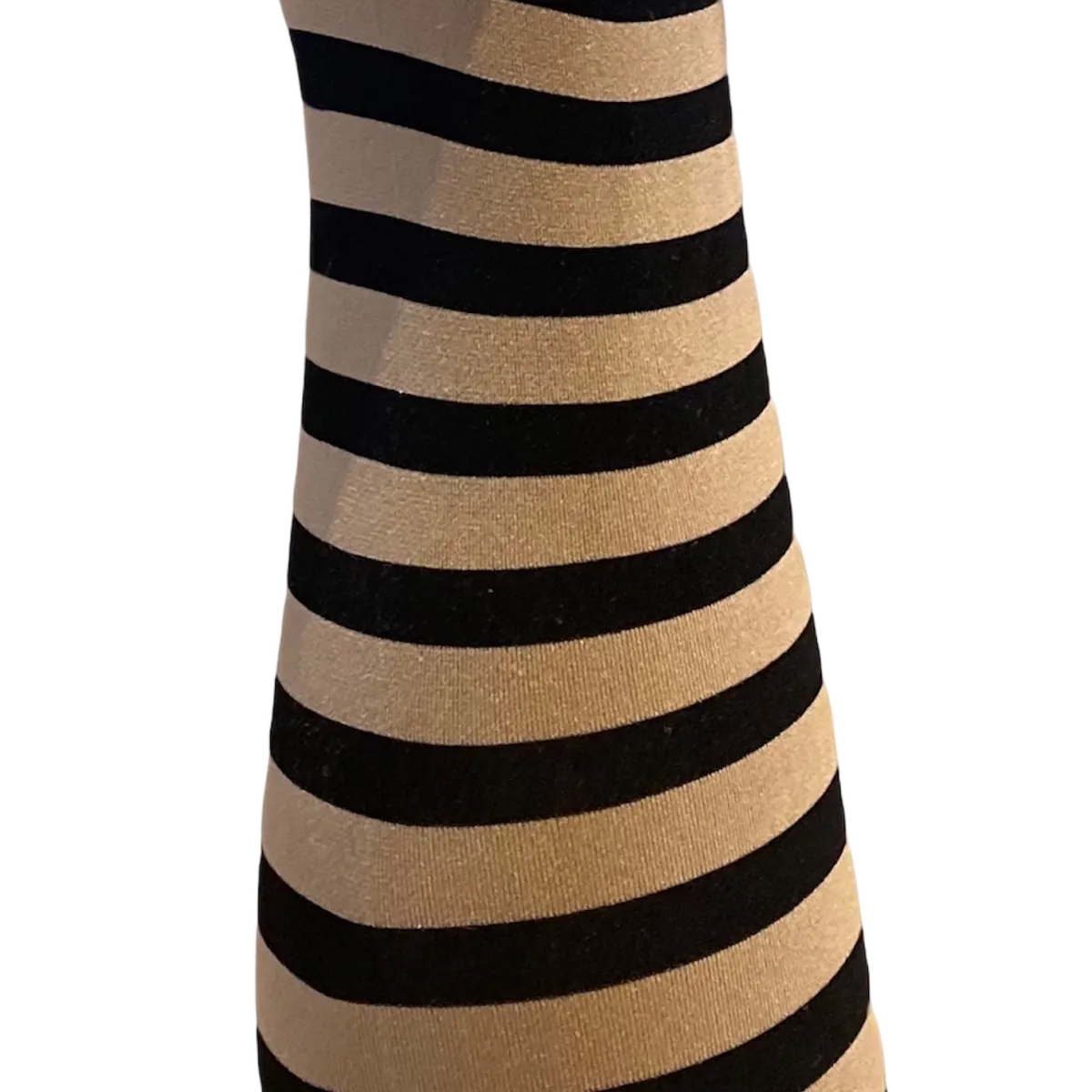 Klara Strømpebukser - Camel and black stripe