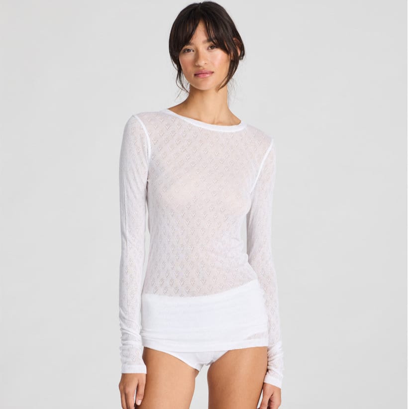 Fermi Bluse - Viskose/Silke - White