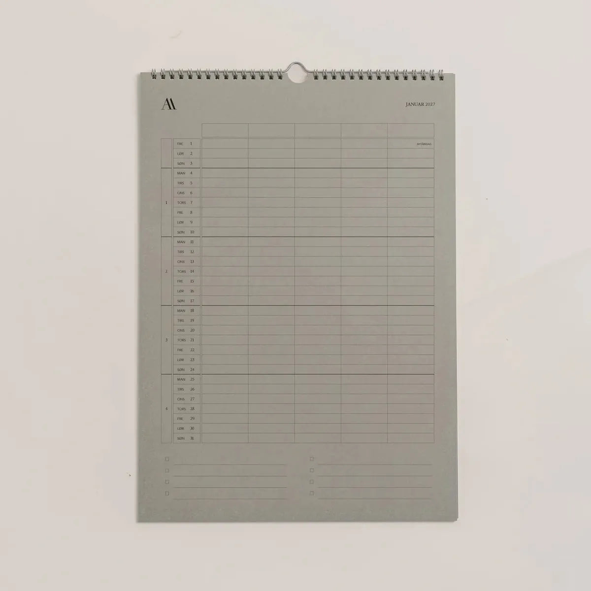 Vægkalender 2027