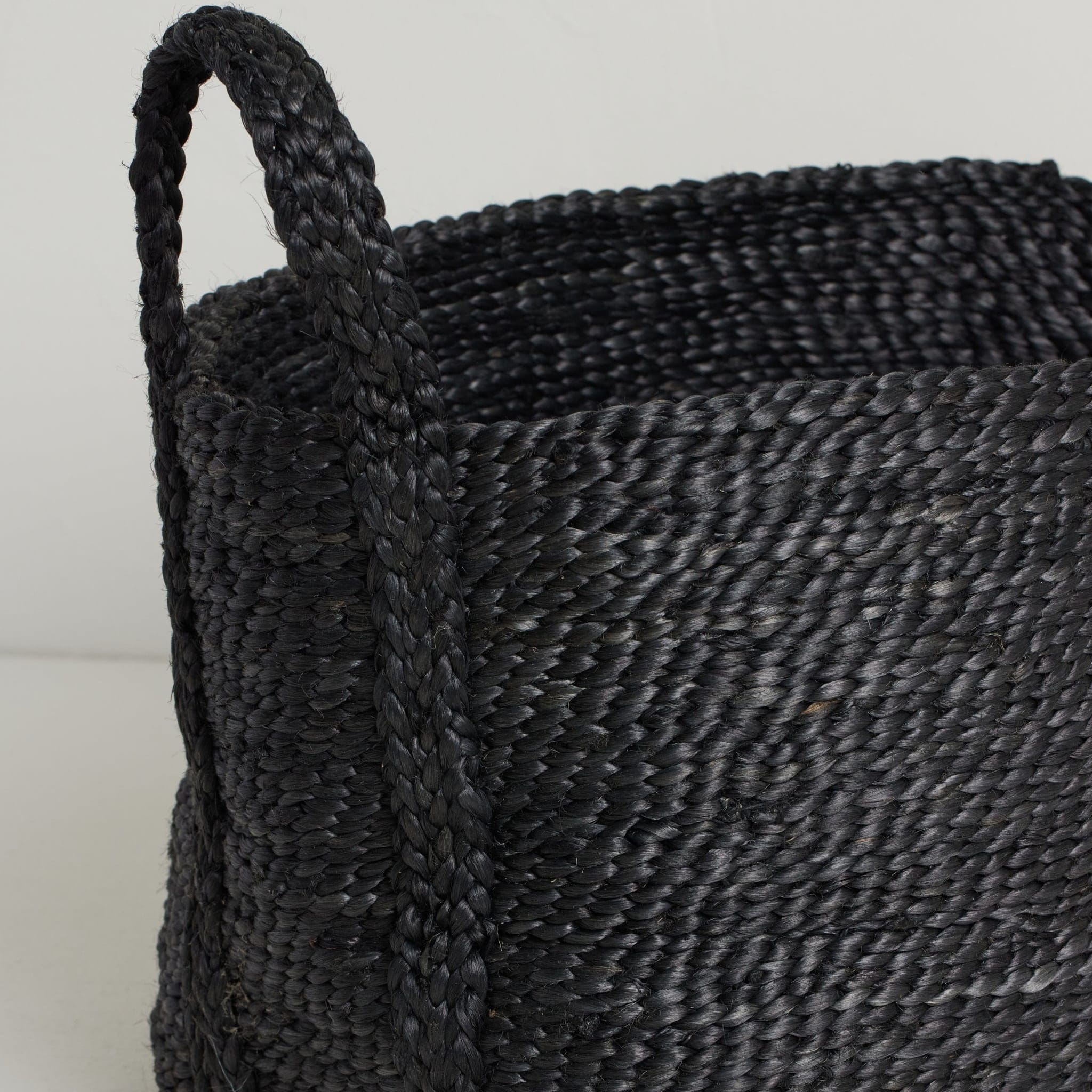 Firkantet Kurv - Jute - Charcoal