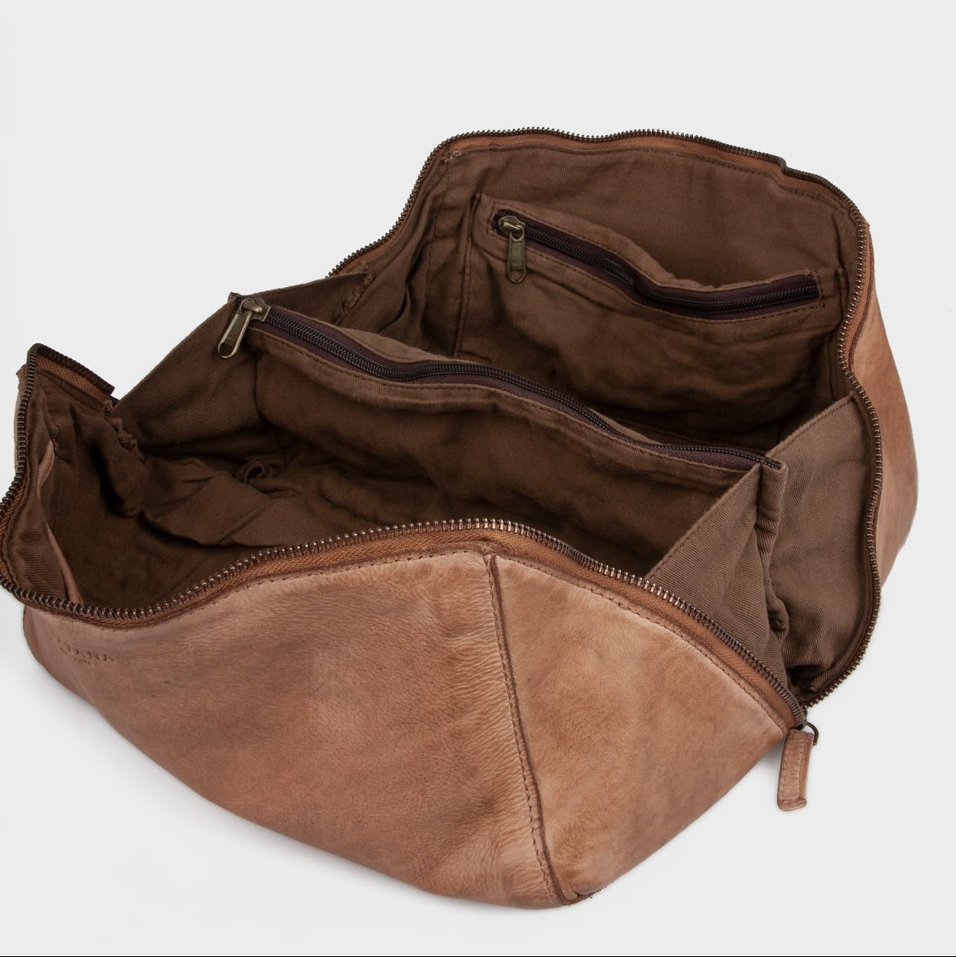 Dillon Stor Toilettaske - Walnut
