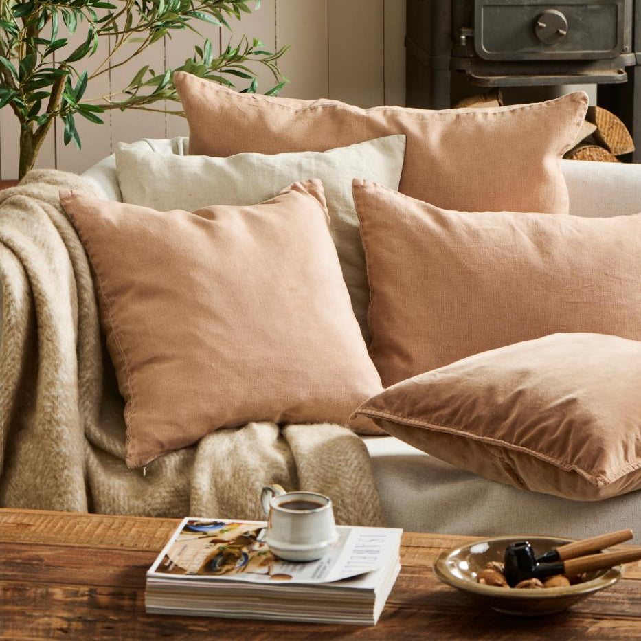 Hør Pude - Camel (94)