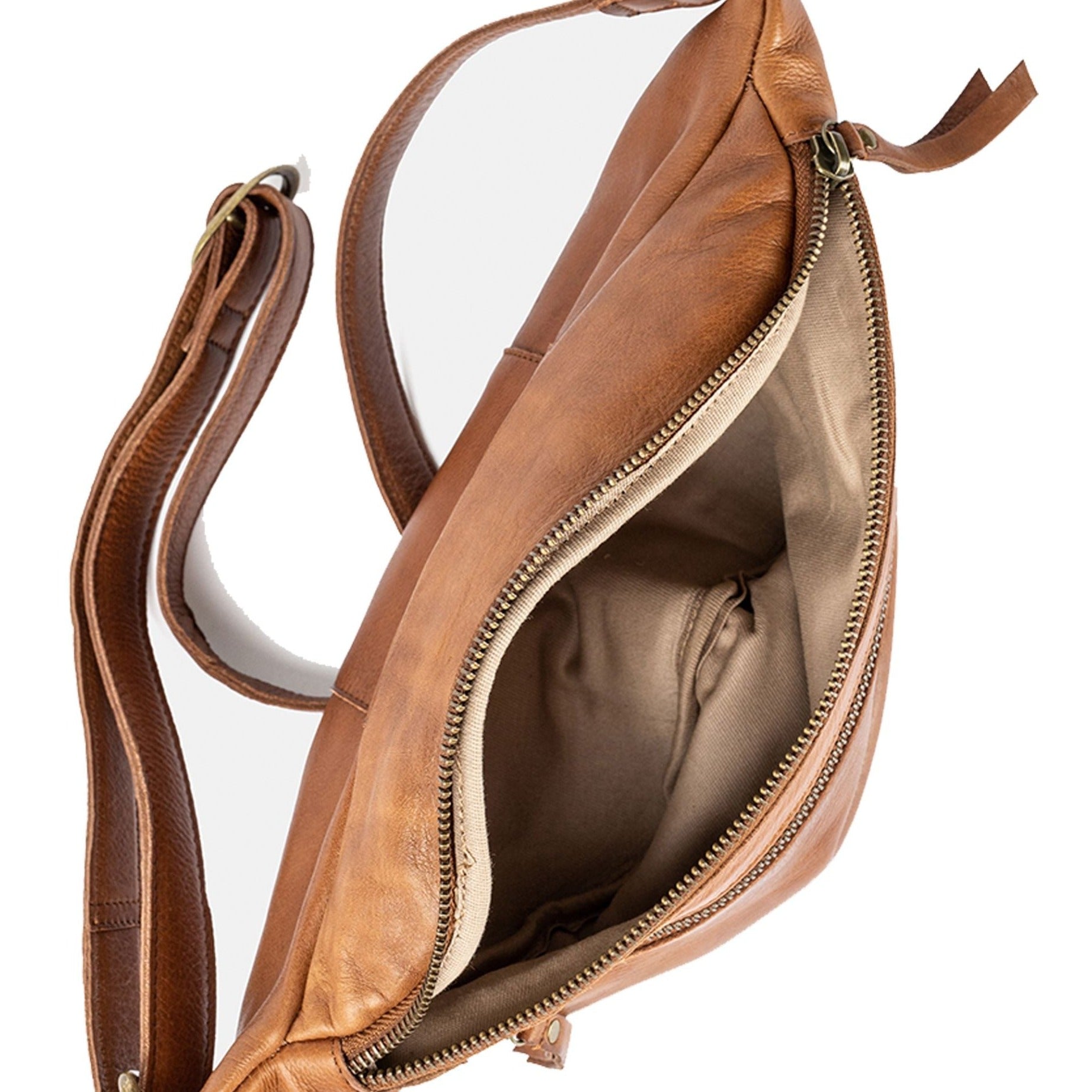 Faust bumbag, i mørkebrun læder, fra ReDesigned