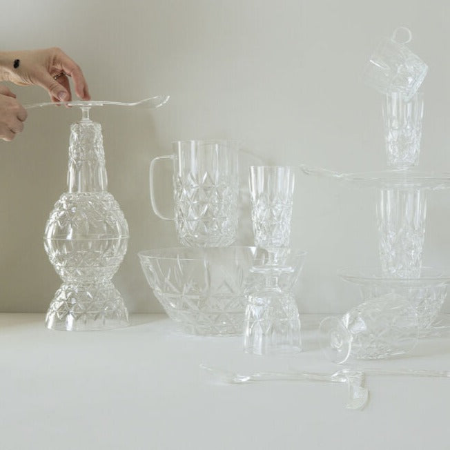 krystaliseret bestik i akrylplast
