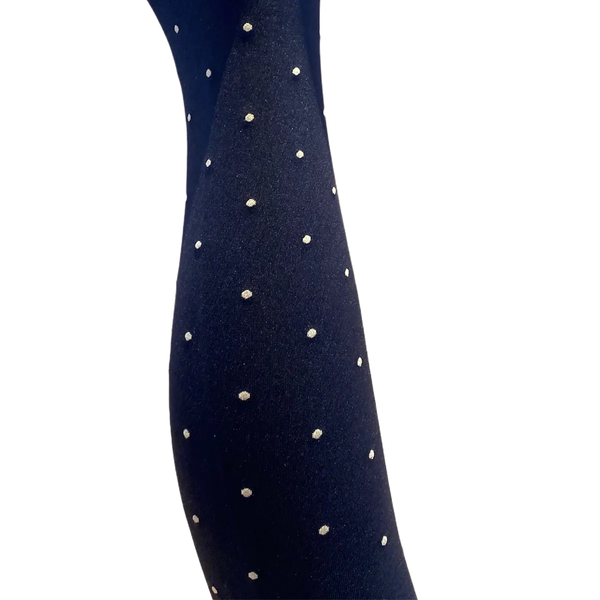 Agnes Strømpebukser - Black w. light sand dots