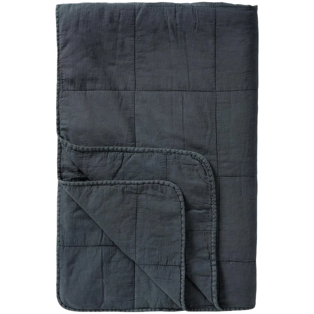 Quilt Tæppe - Bomuld - Historical Blue (69)