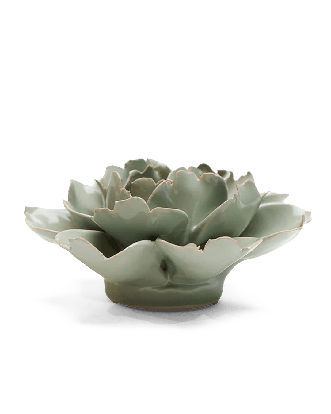 Keramikblomst - Pistachio Green Rose (EG09)