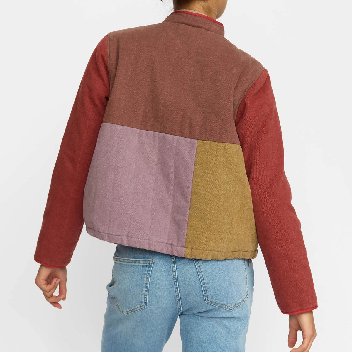 Quiltet Patchwork Jakke - Brown