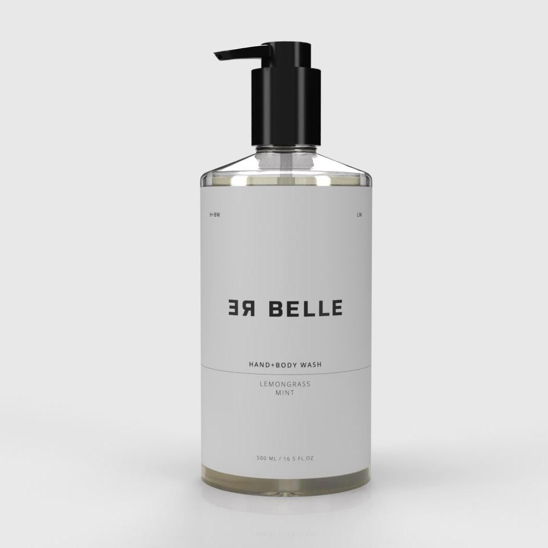Hånd og kropssæbe fra rebelle med duft af citrongræs og mint.