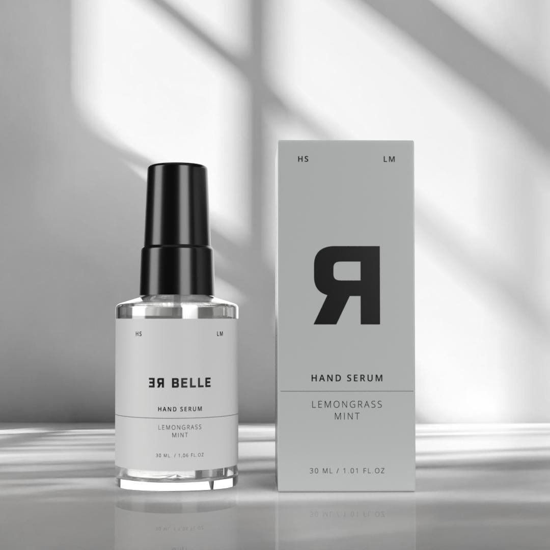 Let håndserum med aktive ingredienser, der giver tørre hænder fugt og efterlader dem bløde.