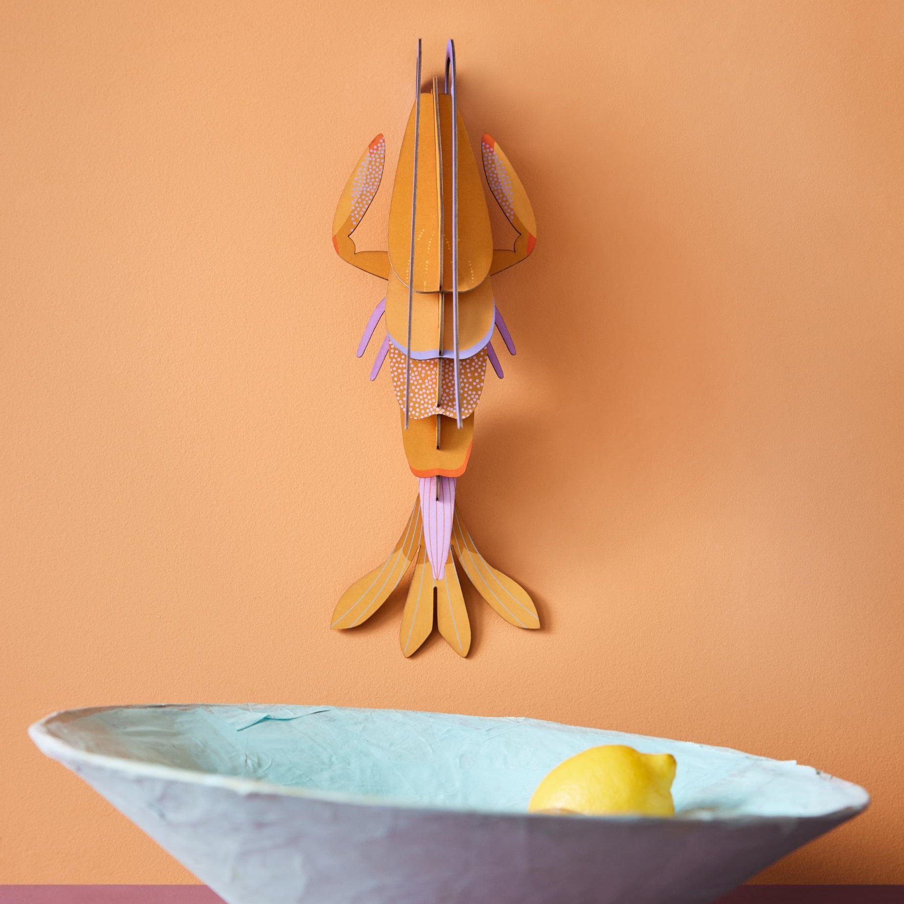 Vægdekoration - Amber Langoustine