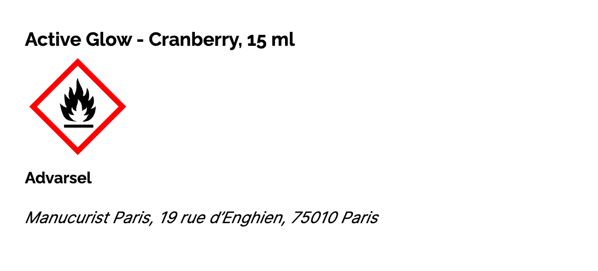 Active Glow Neglelak - Cranberry