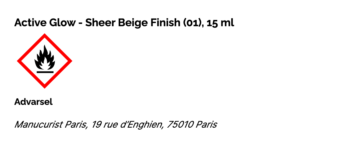 Active Smooth Neglelak - Sheer Beige Finish (01)
