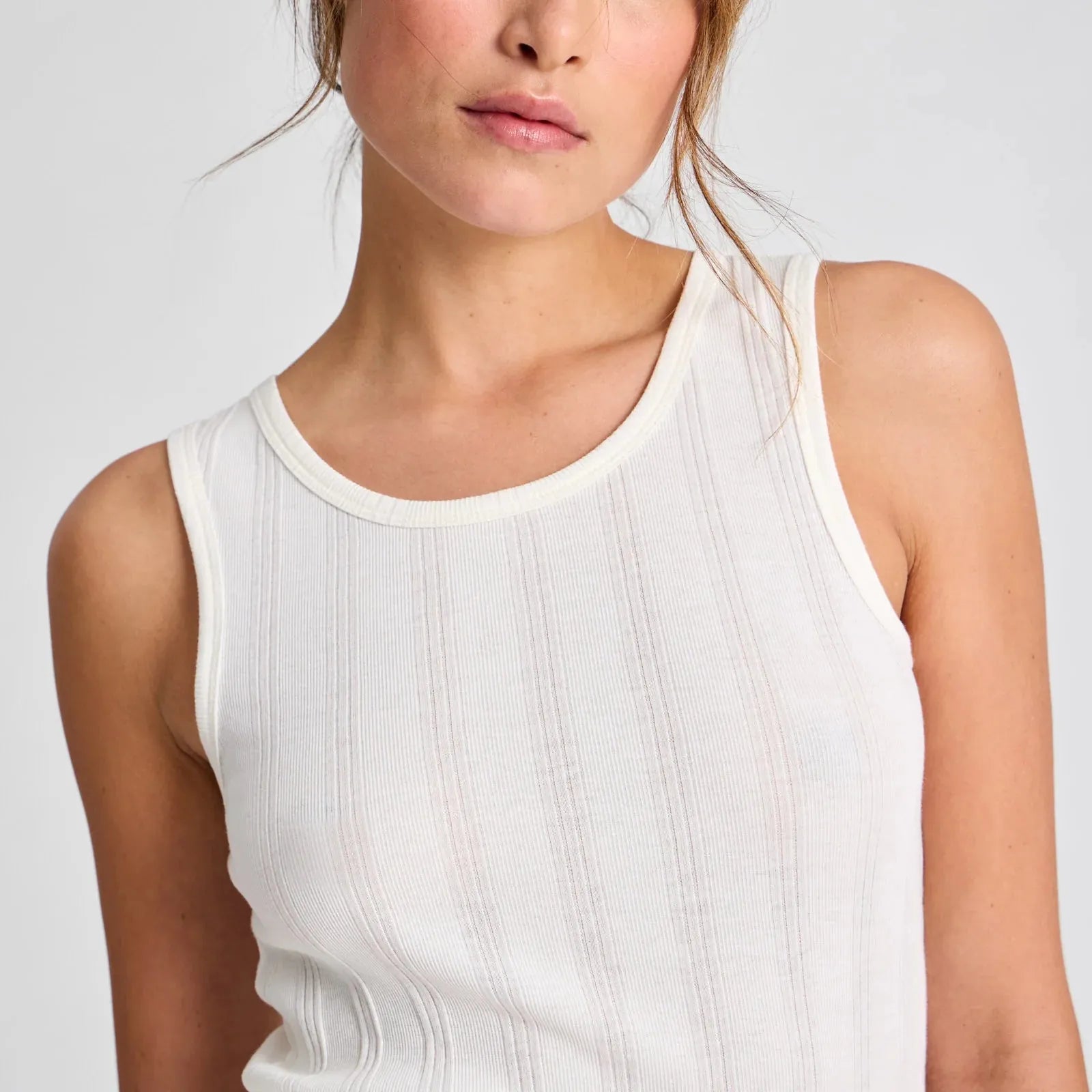 Alberte Top - Øko Bomuld - Off White