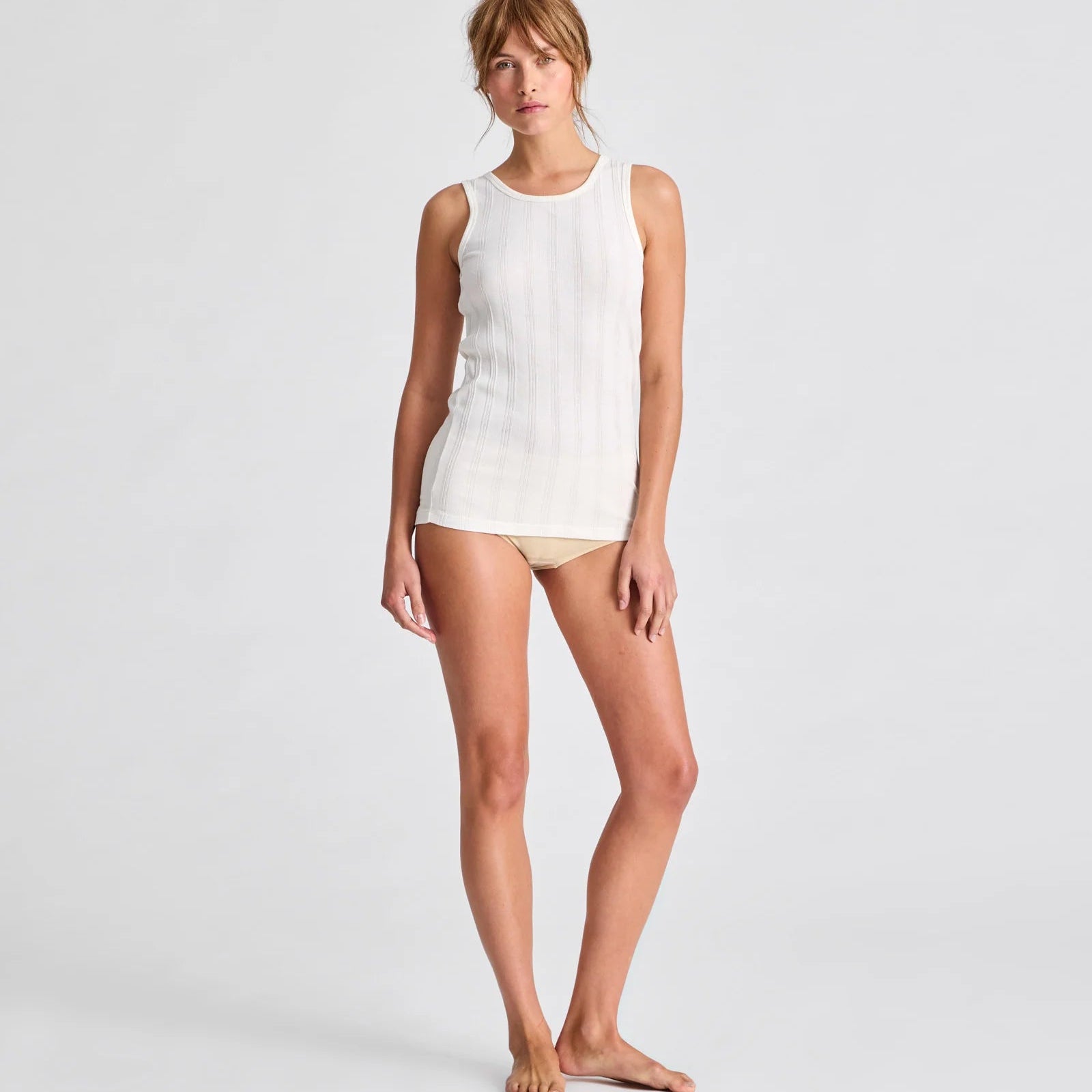 Alberte Top - Øko Bomuld - Off White