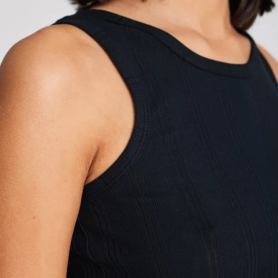 Alberte Top - Øko Bomuld - Black