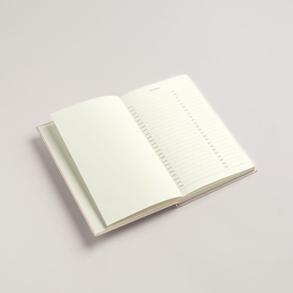 Notesbog i beige fra Atelier Aarhus