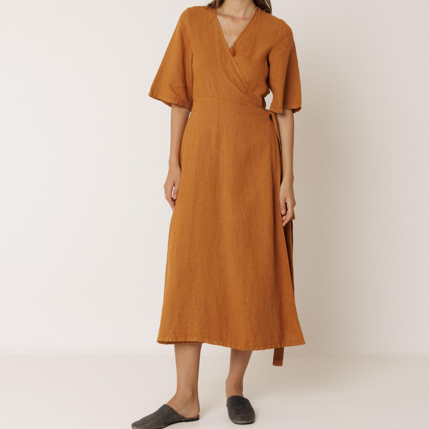 VESTIDO Kjole - Hør - Oxido