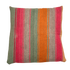 Stor frazada pude - 60x60cm. Fra Bolivia i orange, lyserød, grå og grønne farver