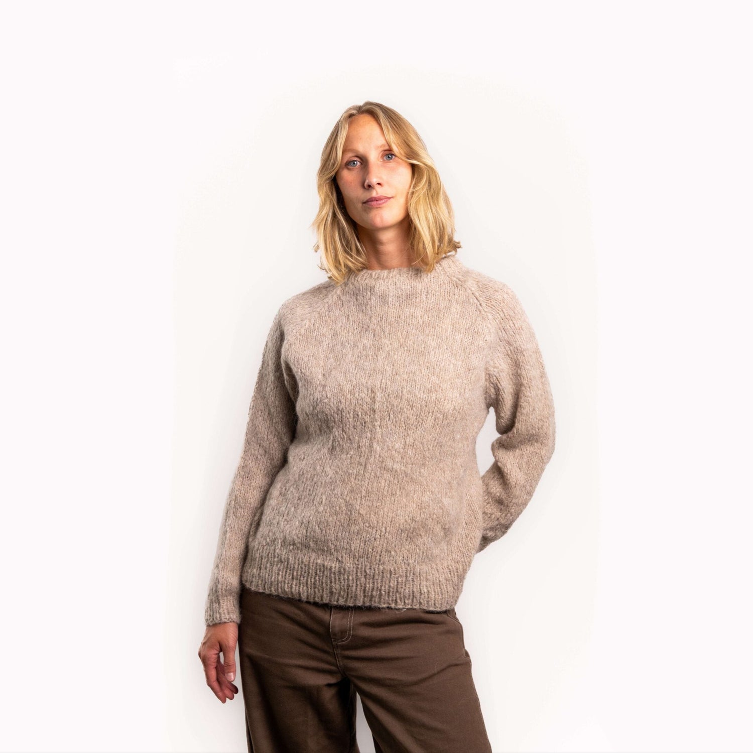 Ida Striktrøje - Alpacamix - Sandy