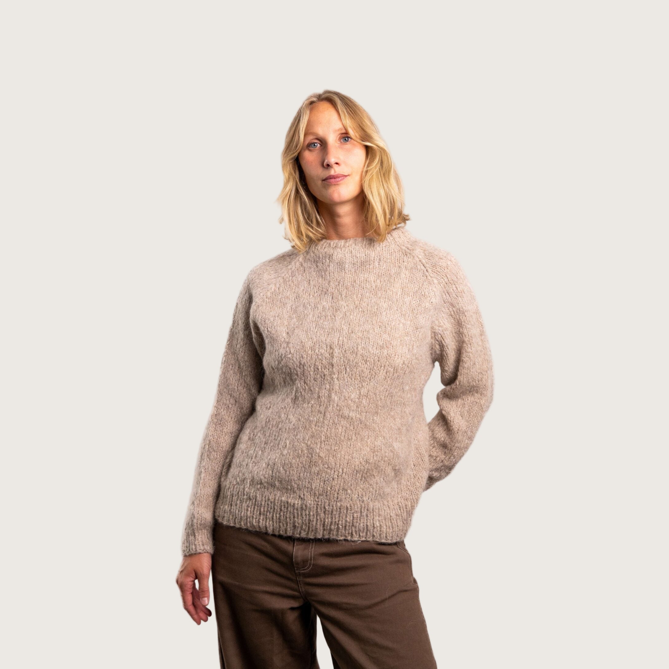 Ida Striktrøje - Alpacamix - Sandy