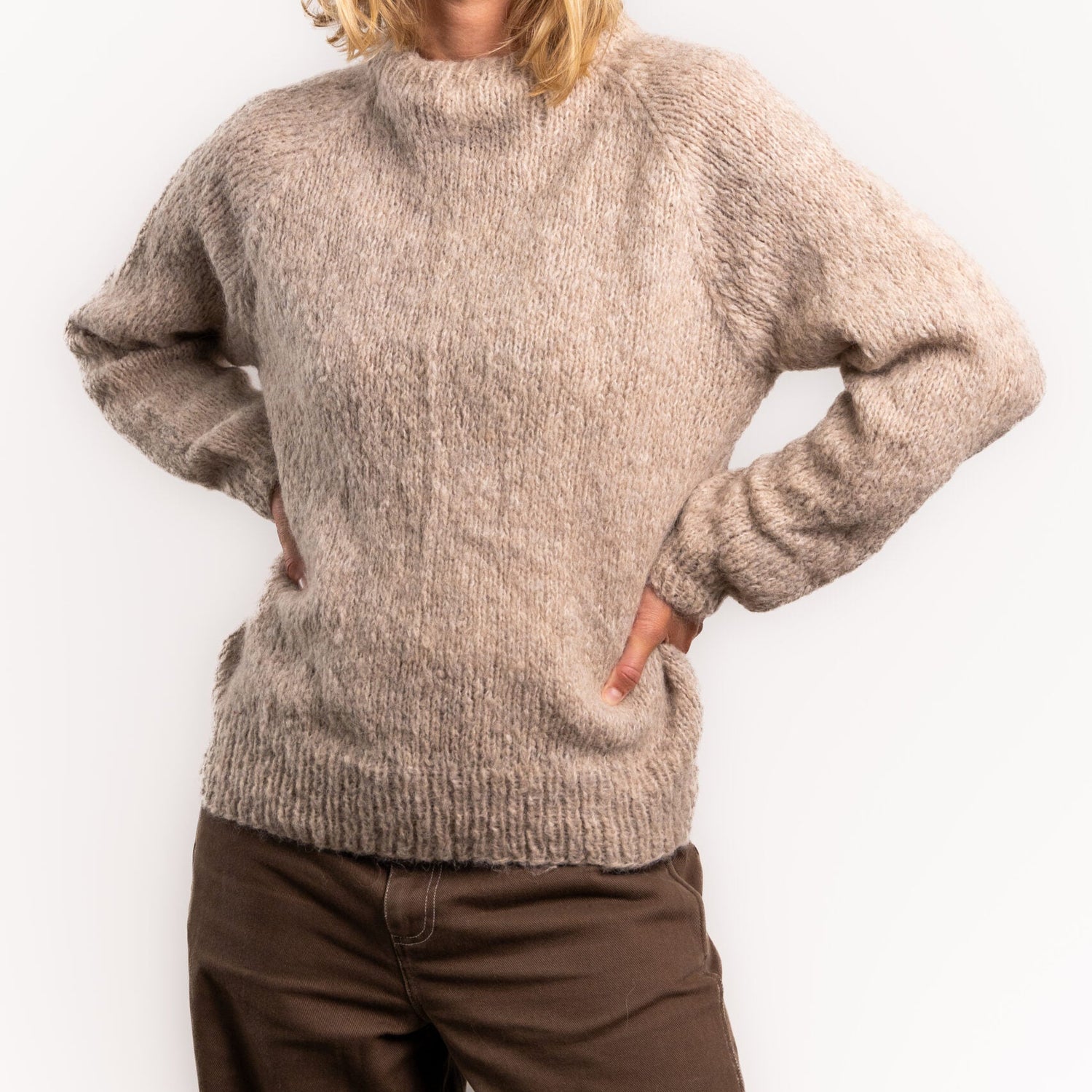 Ida Striktrøje - Alpacamix - Sandy