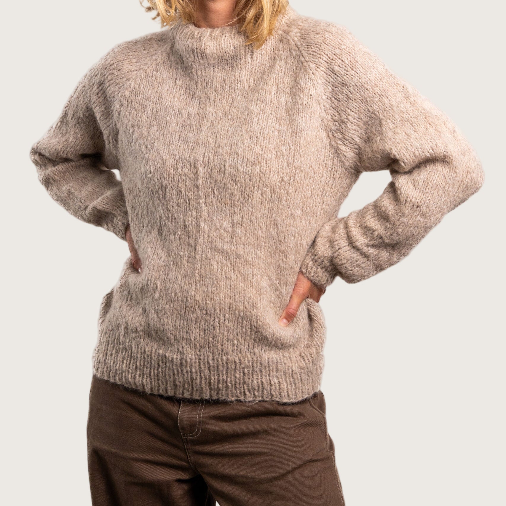 Ida Striktrøje - Alpacamix - Sandy