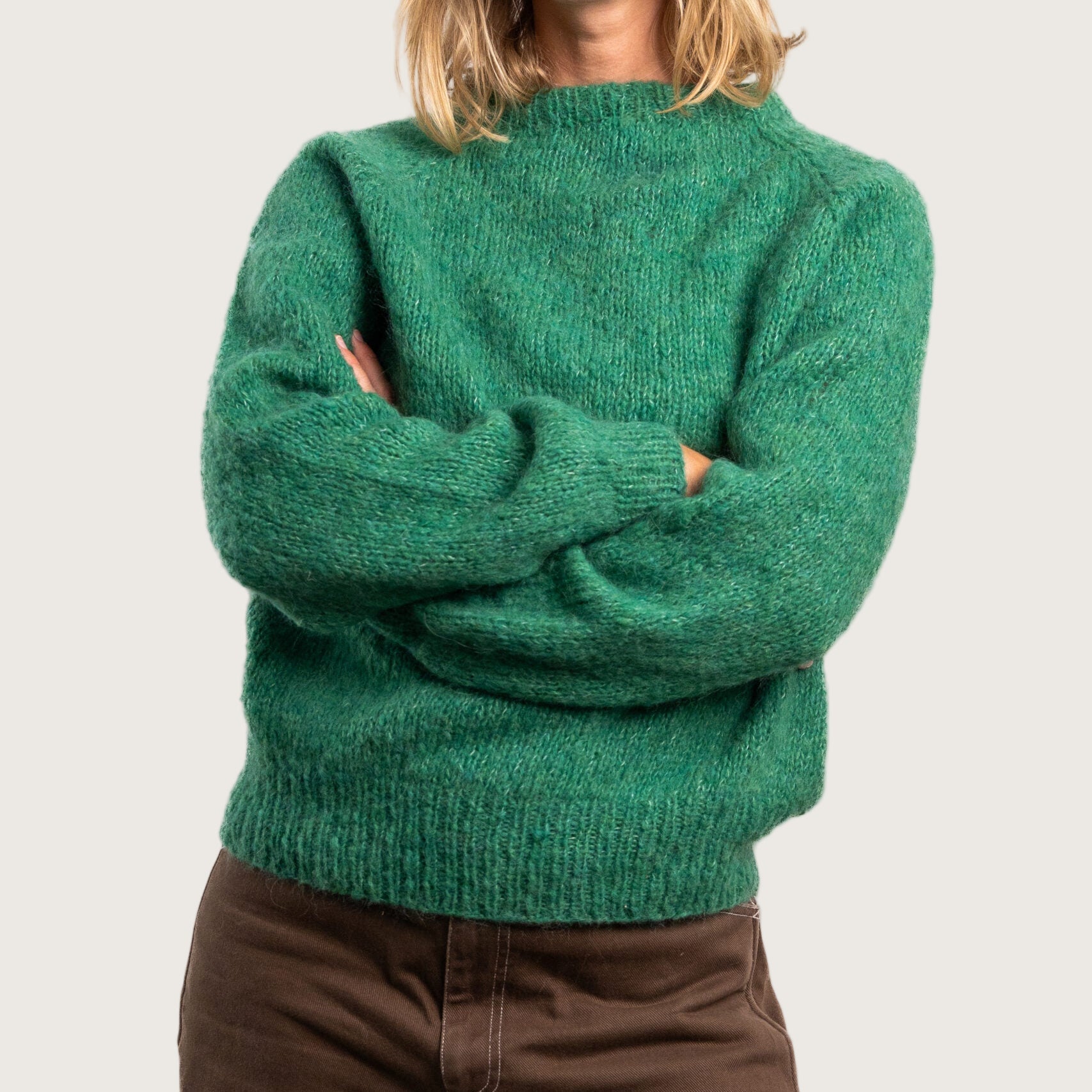 Ida Striktrøje - Alpacamix - Green