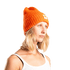 Coral/orange hue i alpakauld - perfekt til kulden