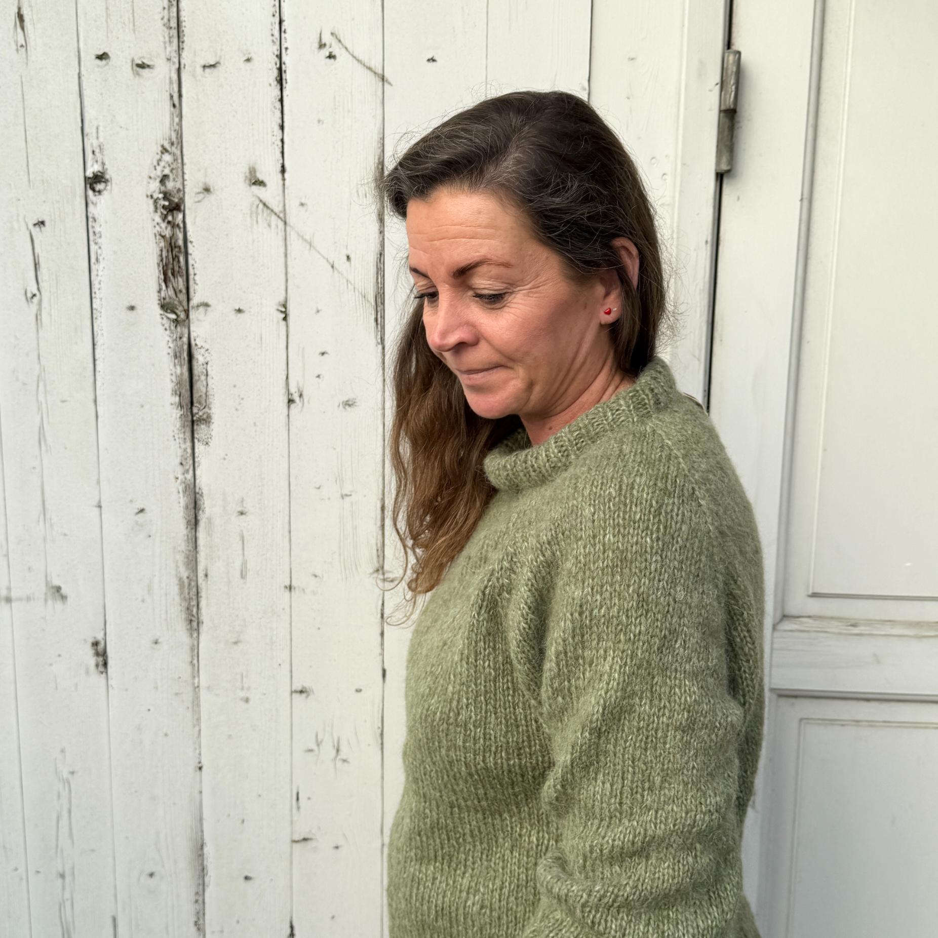 Ida Striktrøje - Alpacamix - Army