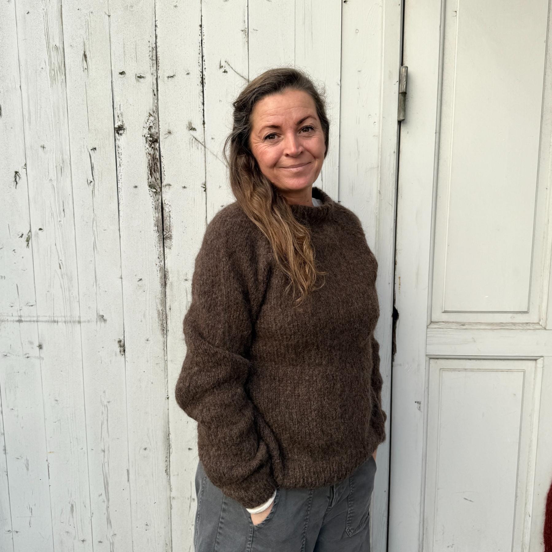 Ida Striktrøje - Alpacamix - Brown