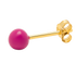 Color ball fra LULU Cph er en ørestik med en enkelt kugle på - denne er i en kraftig pink