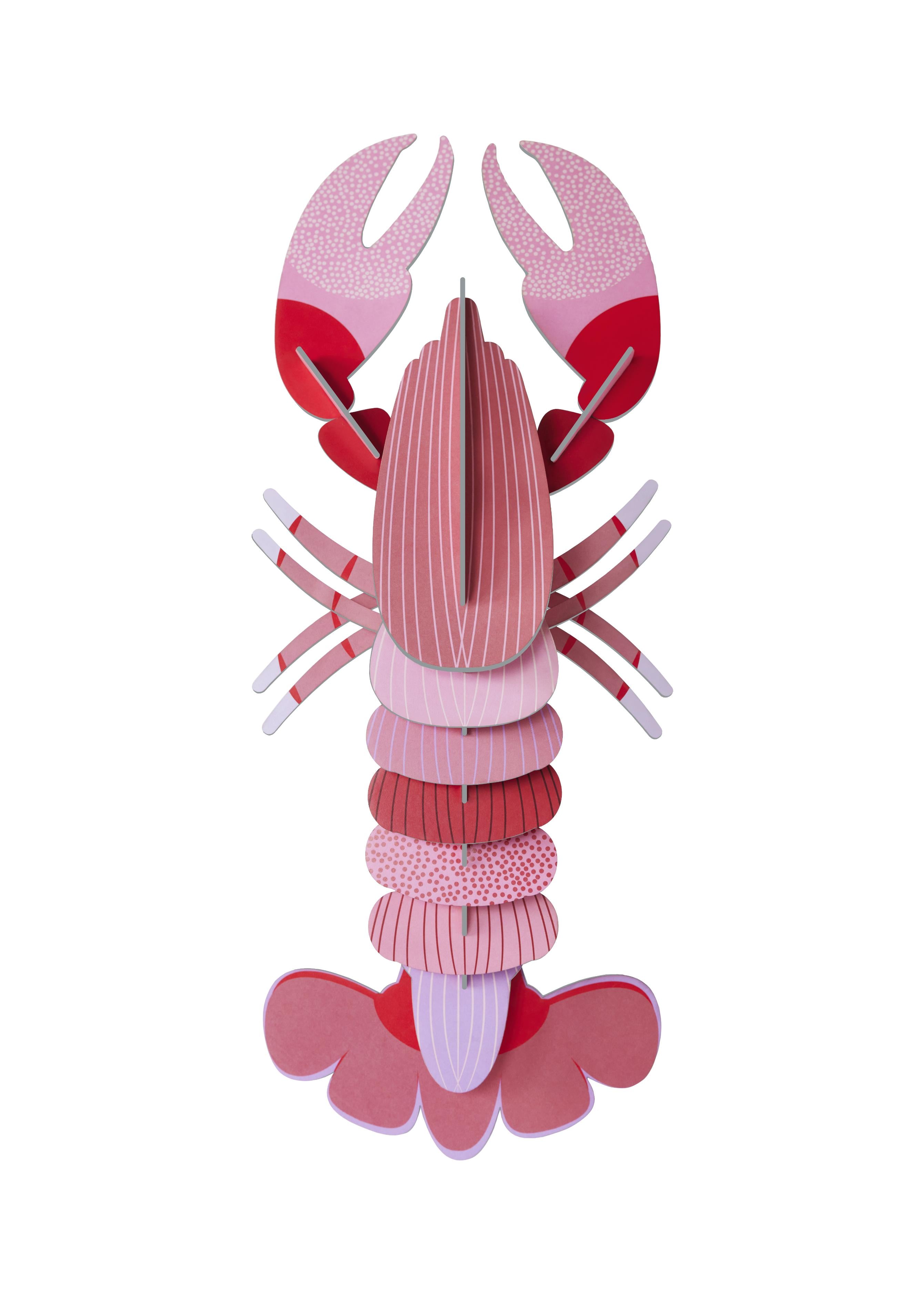 Vægdekoration - Pink Lobster DELUXE