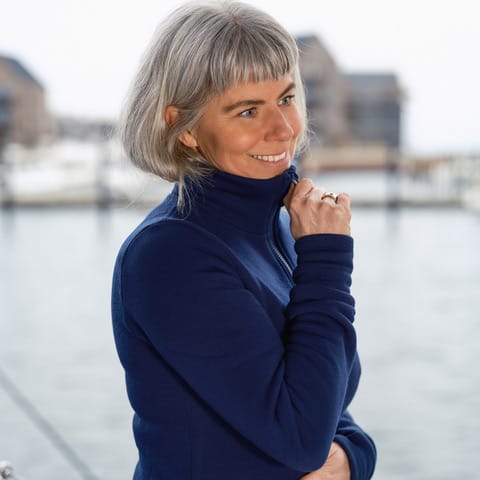 Heldragt 100% merinould - Mørkeblå