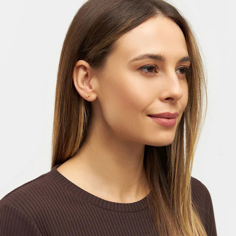 Domino Hearts 2 Ørering - Guld