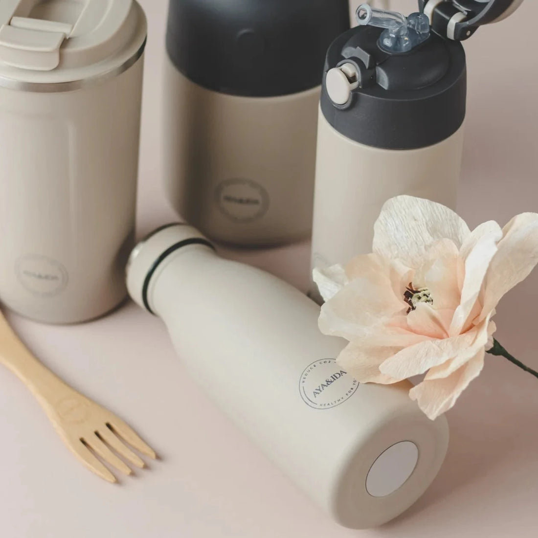 Drikkedunk i beige fra AYA&IDA - 350 ml