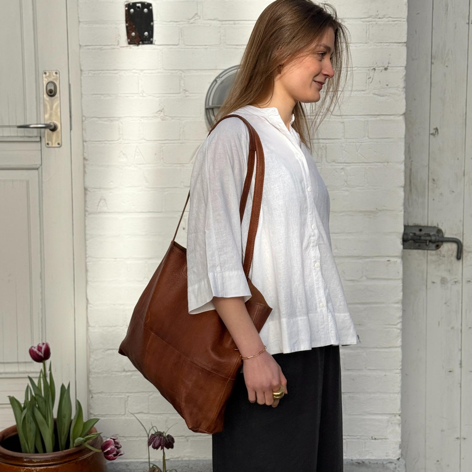 Abu Dhabi Skjorte - Hør - Bright White