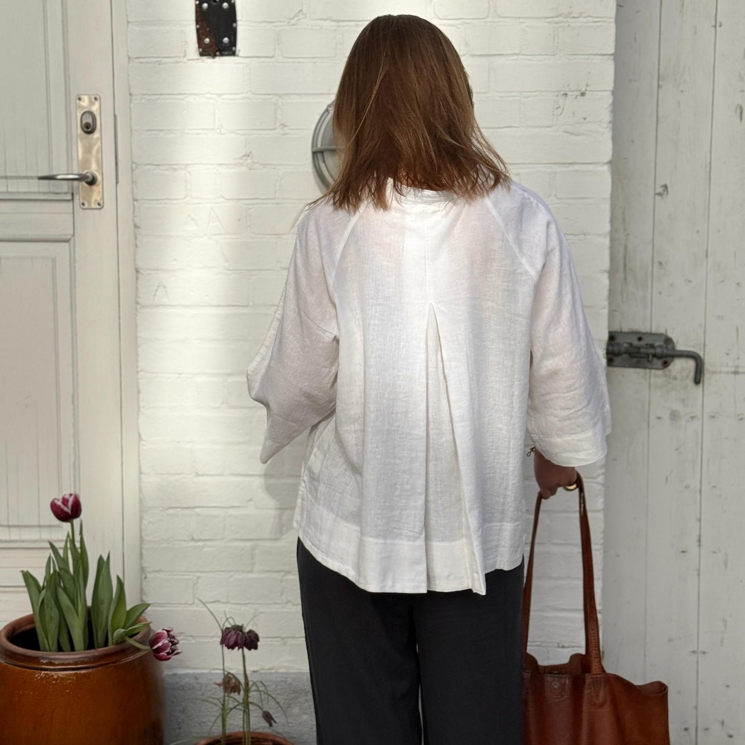 Abu Dhabi Skjorte - Hør - Bright White