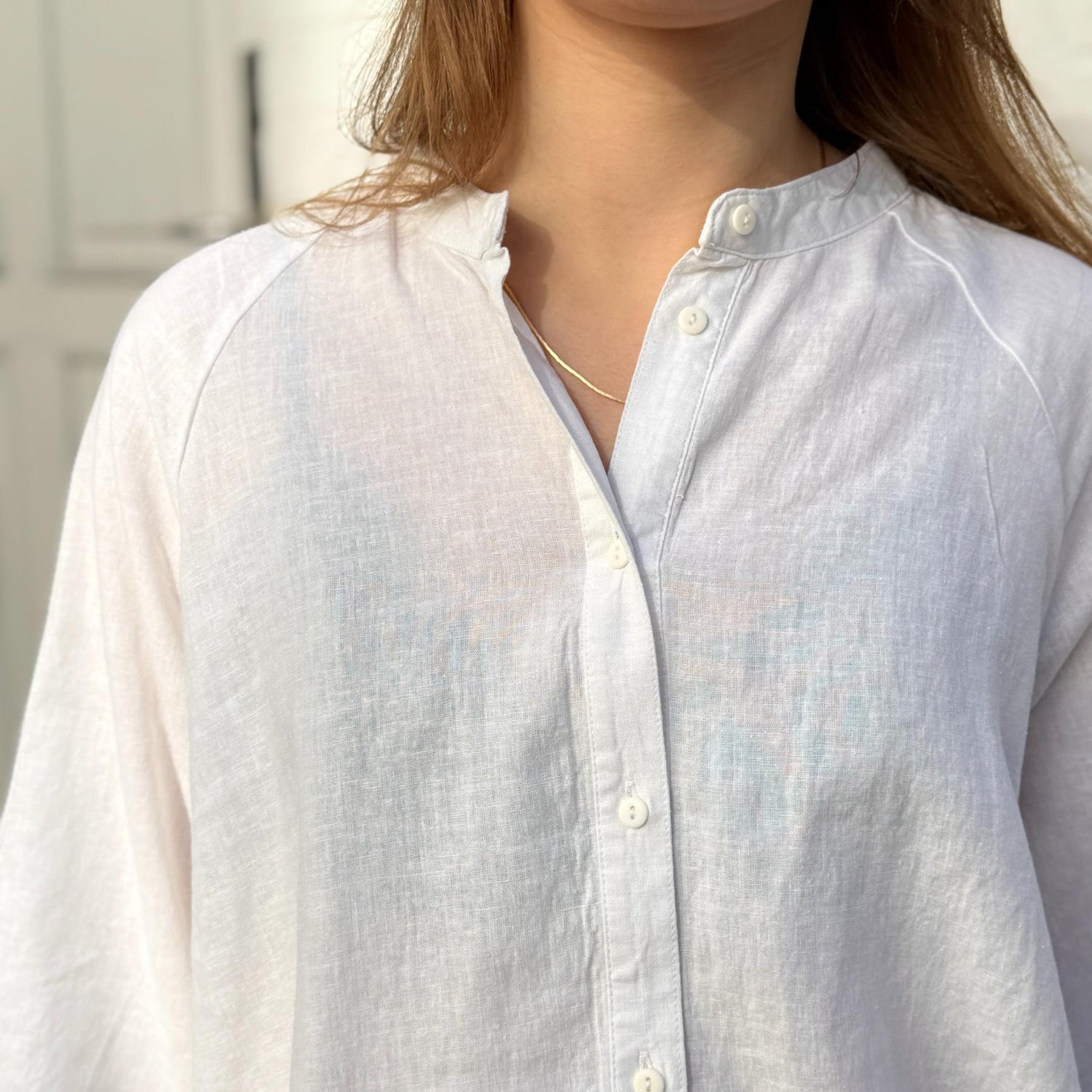 Abu Dhabi Skjorte - Hør - Bright White