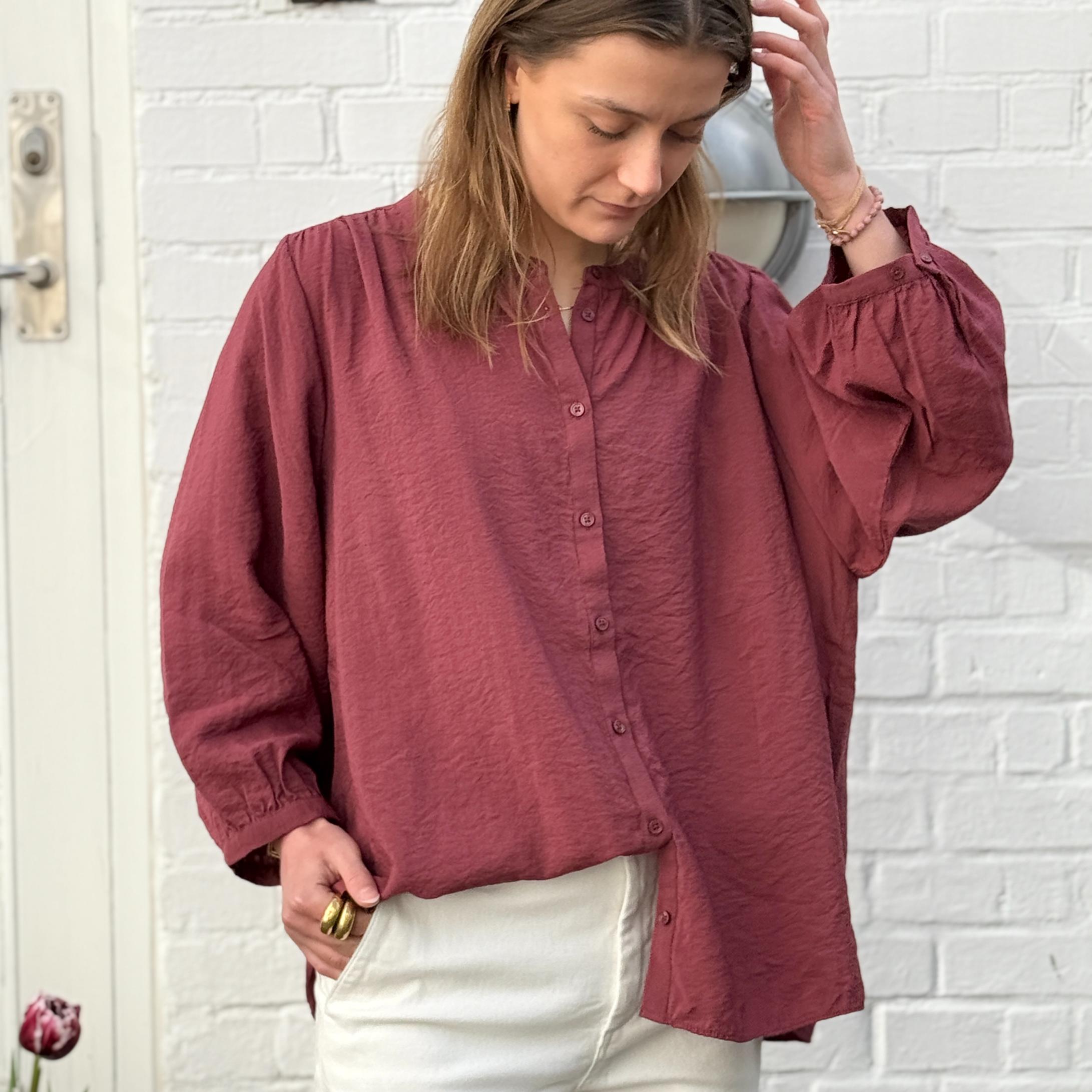 Bari Skjorte - Viskose - Rose Brown