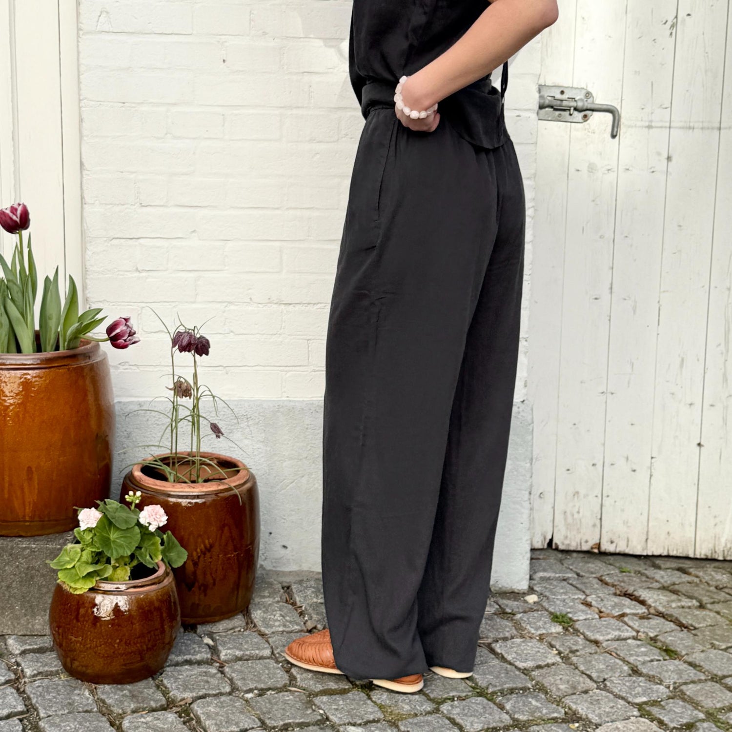 Cayenne Bukser - Hør - Phantom