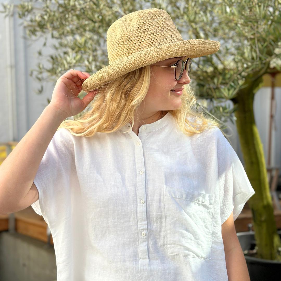 Colombo Skjorte - Hør - Bright White