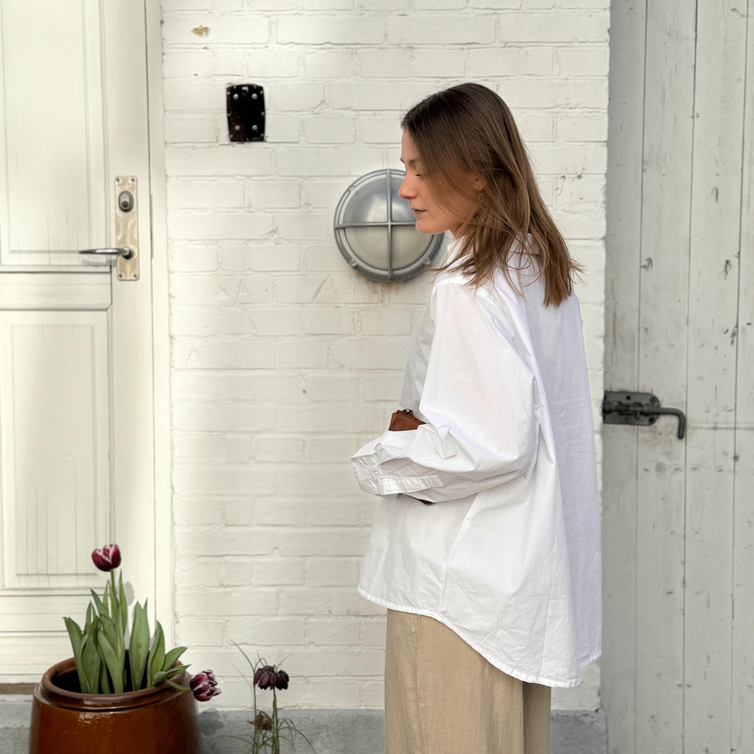Dhaka Skjorte - Øko Bomuld - Bright White