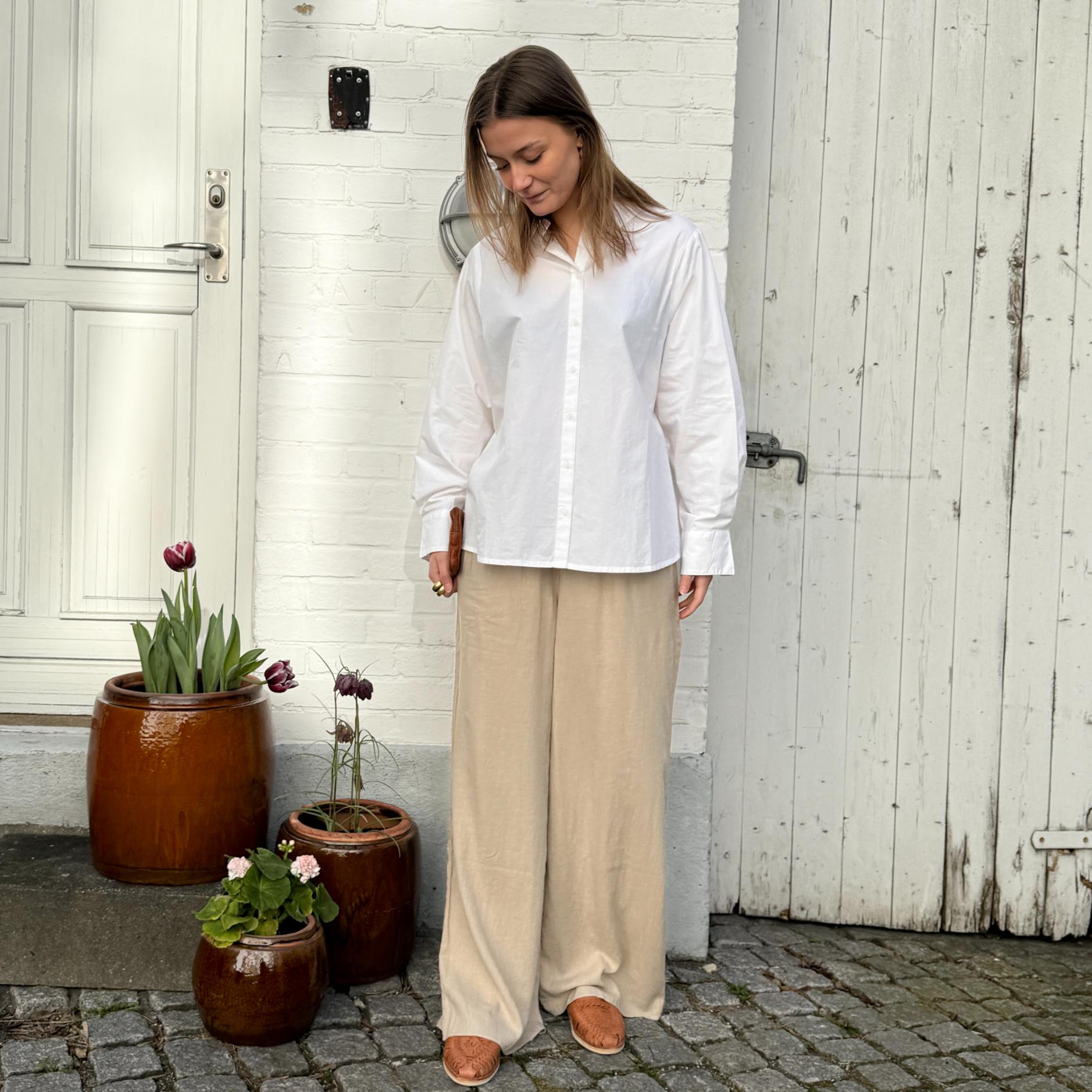 Dhaka Skjorte - Øko Bomuld - Bright White