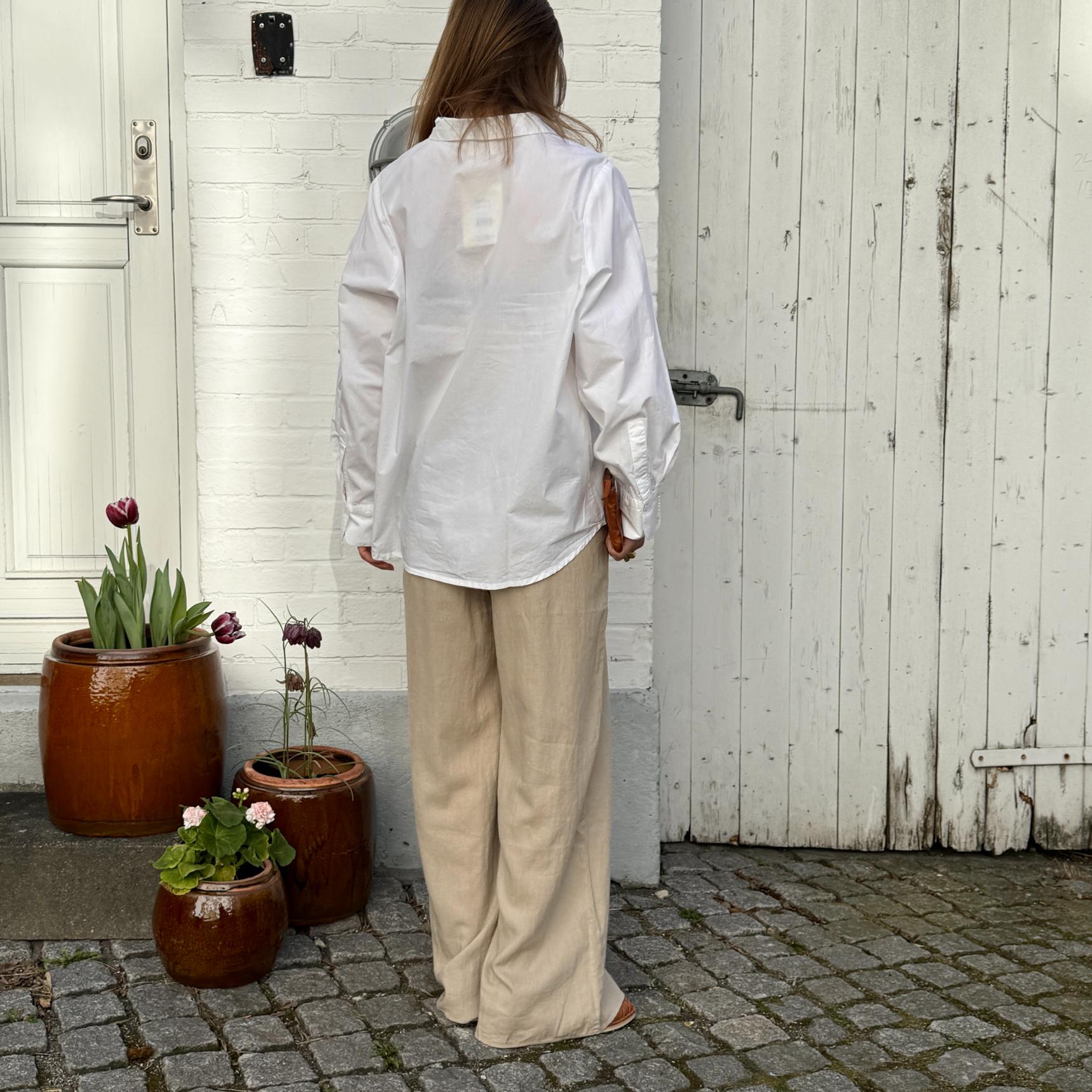 Dhaka Skjorte - Øko Bomuld - Bright White