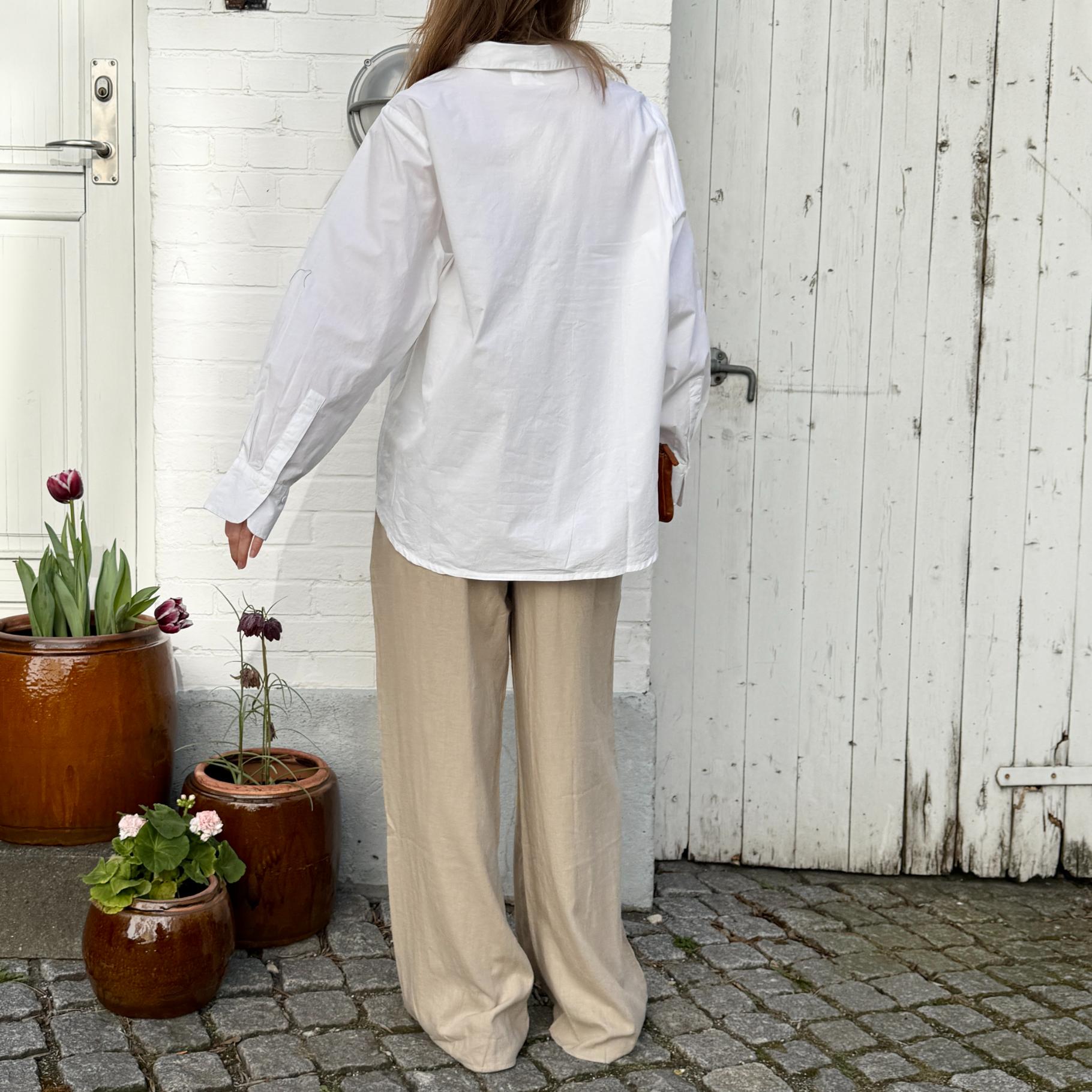 Dhaka Skjorte - Øko Bomuld - Bright White