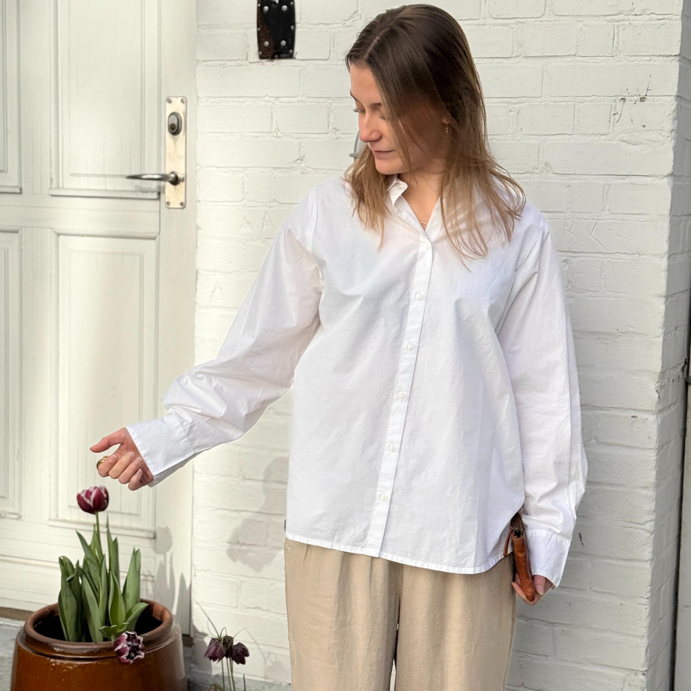 Dhaka Skjorte - Øko Bomuld - Bright White