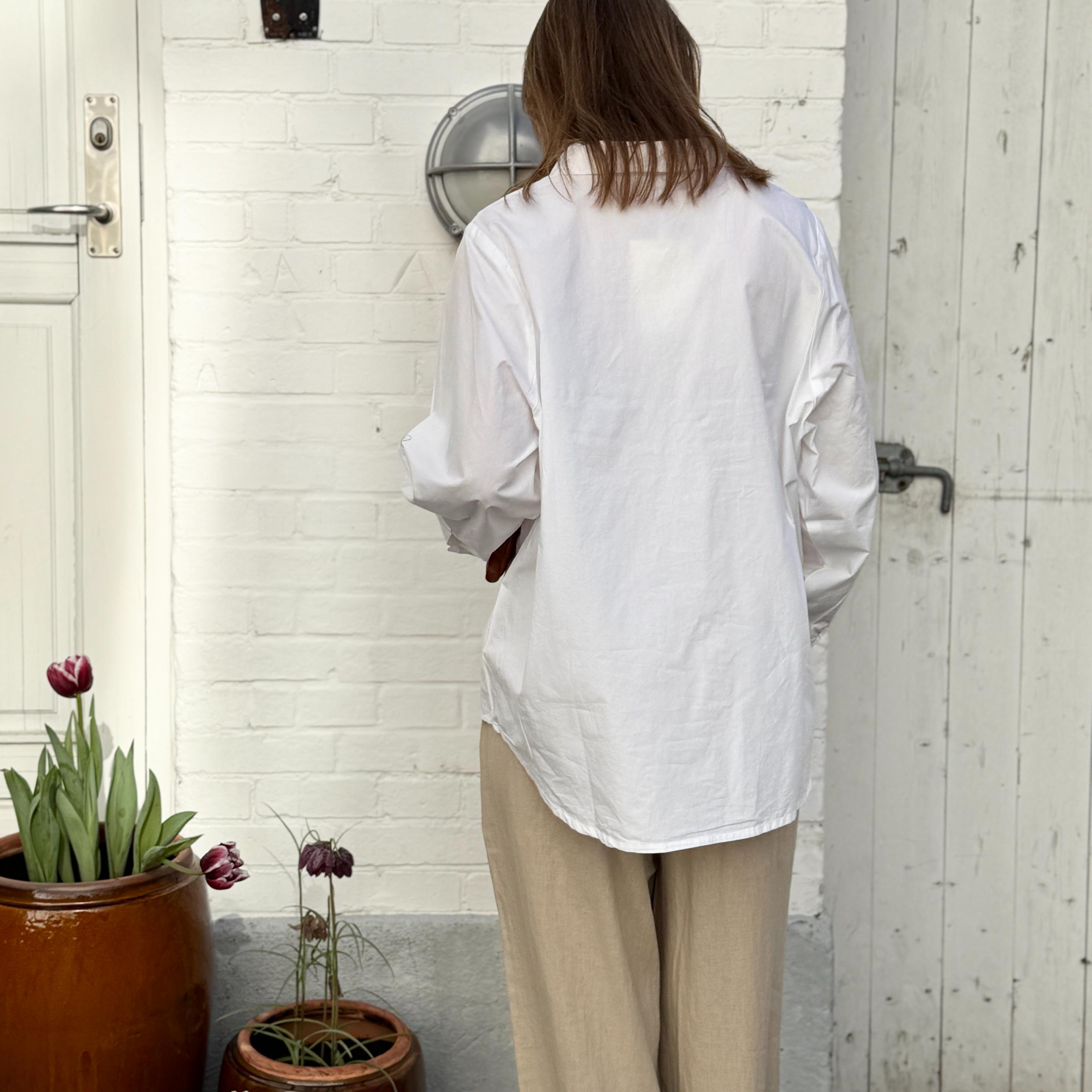 Dhaka Skjorte - Øko Bomuld - Bright White