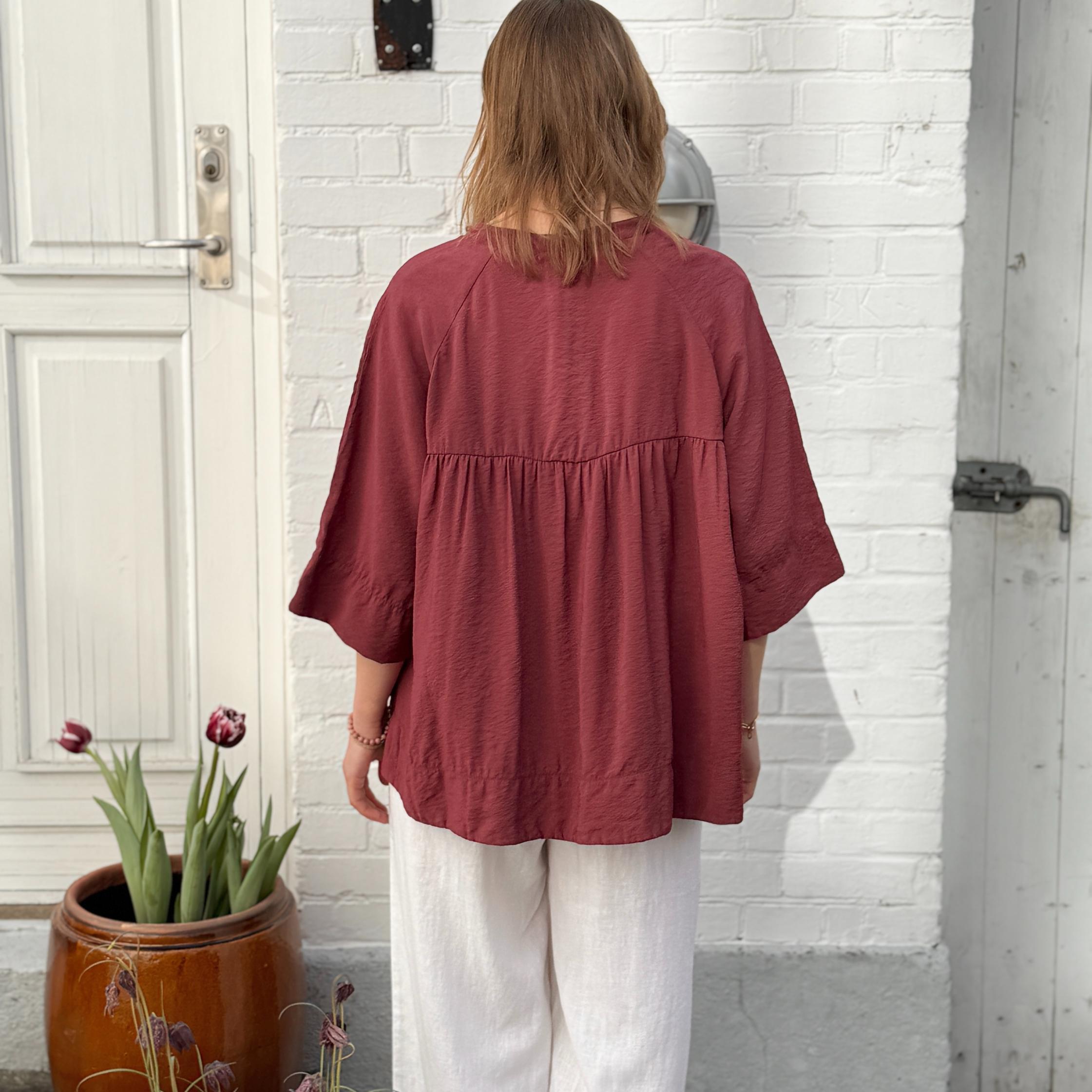Dubai Skjorte - Viskose - Rose Brown