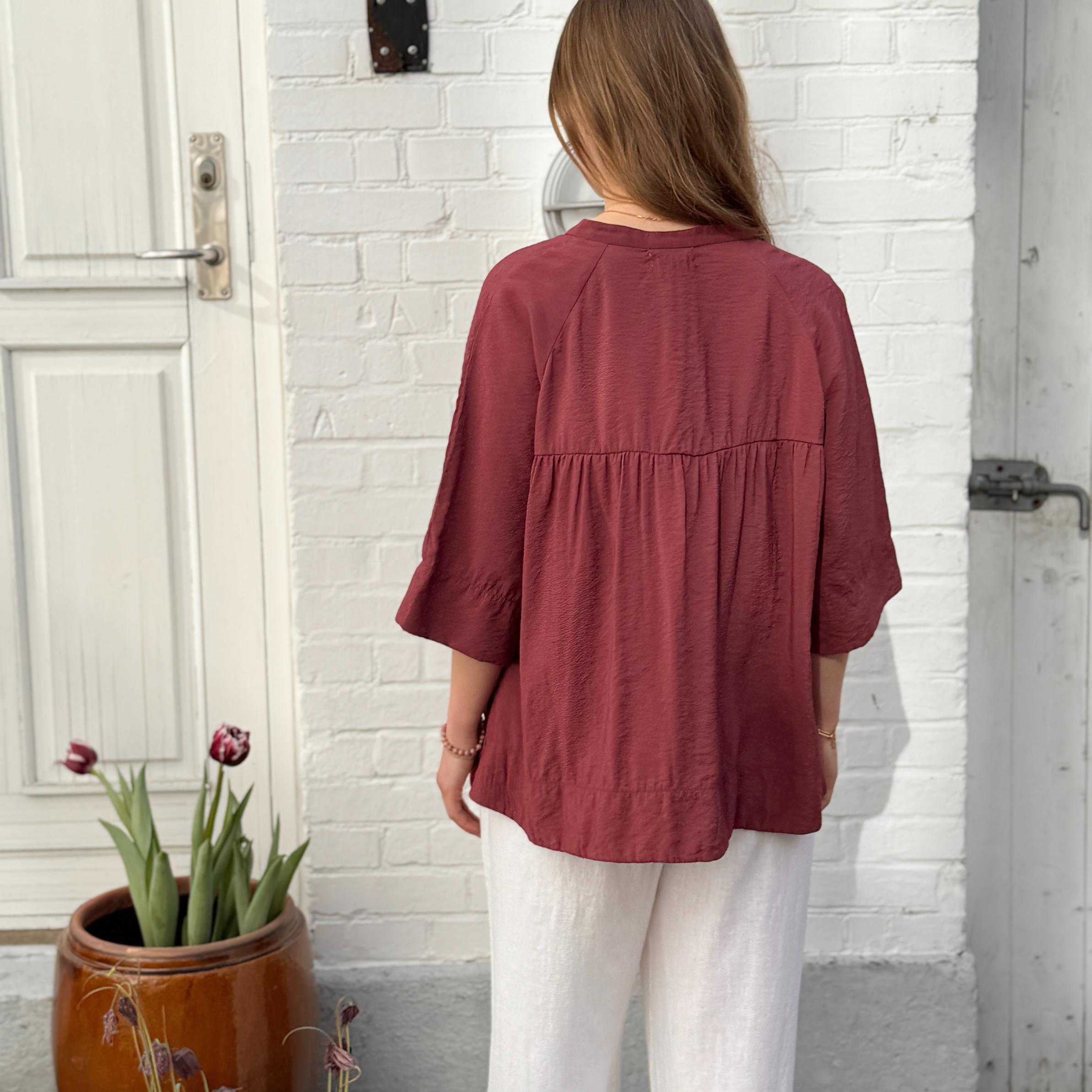 Dubai Skjorte - Viskose - Rose Brown